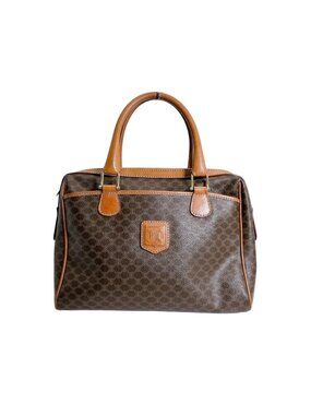 Celine Leather Handbag Macadam Brown